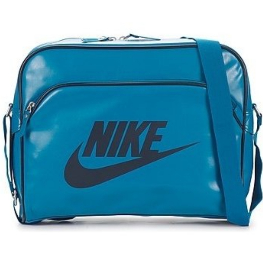 RARE European Nike Heritage SI Electric Blue Track Bag Sports Laptop Carry Tote